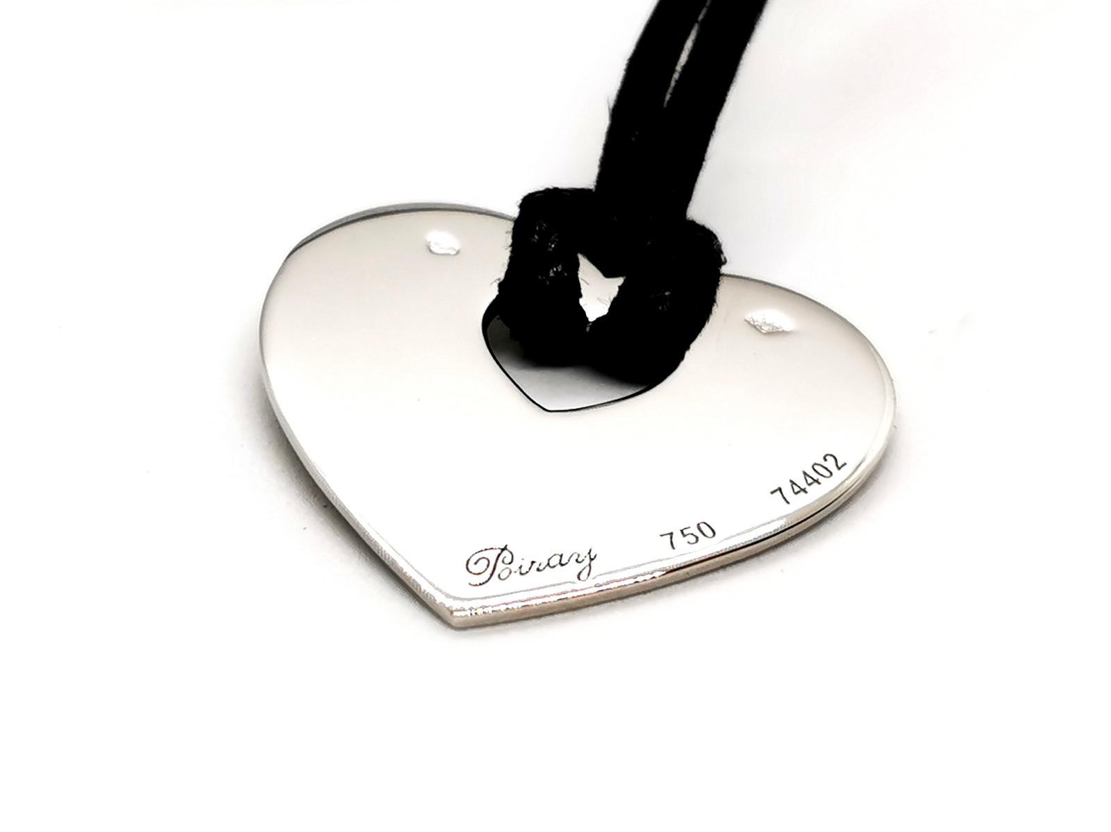 Poiray Heart Pendant White Gold