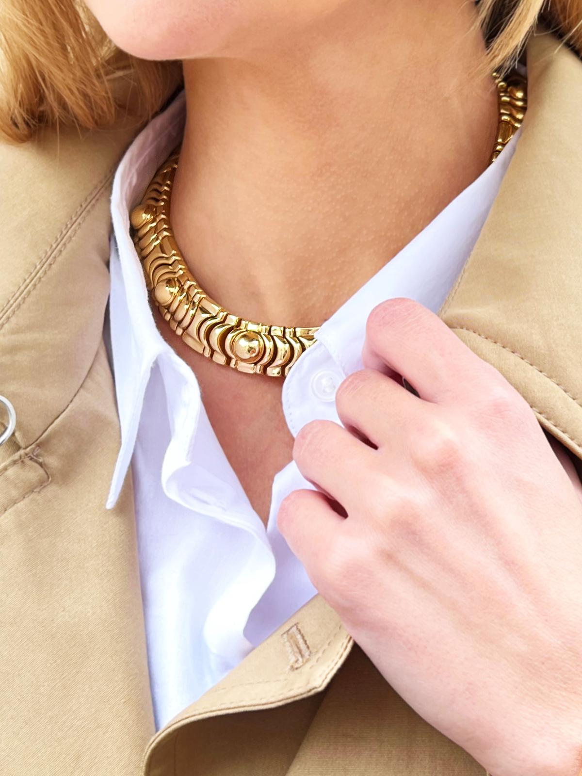 Piaget Tanagra Choker Necklace Yellow Gold