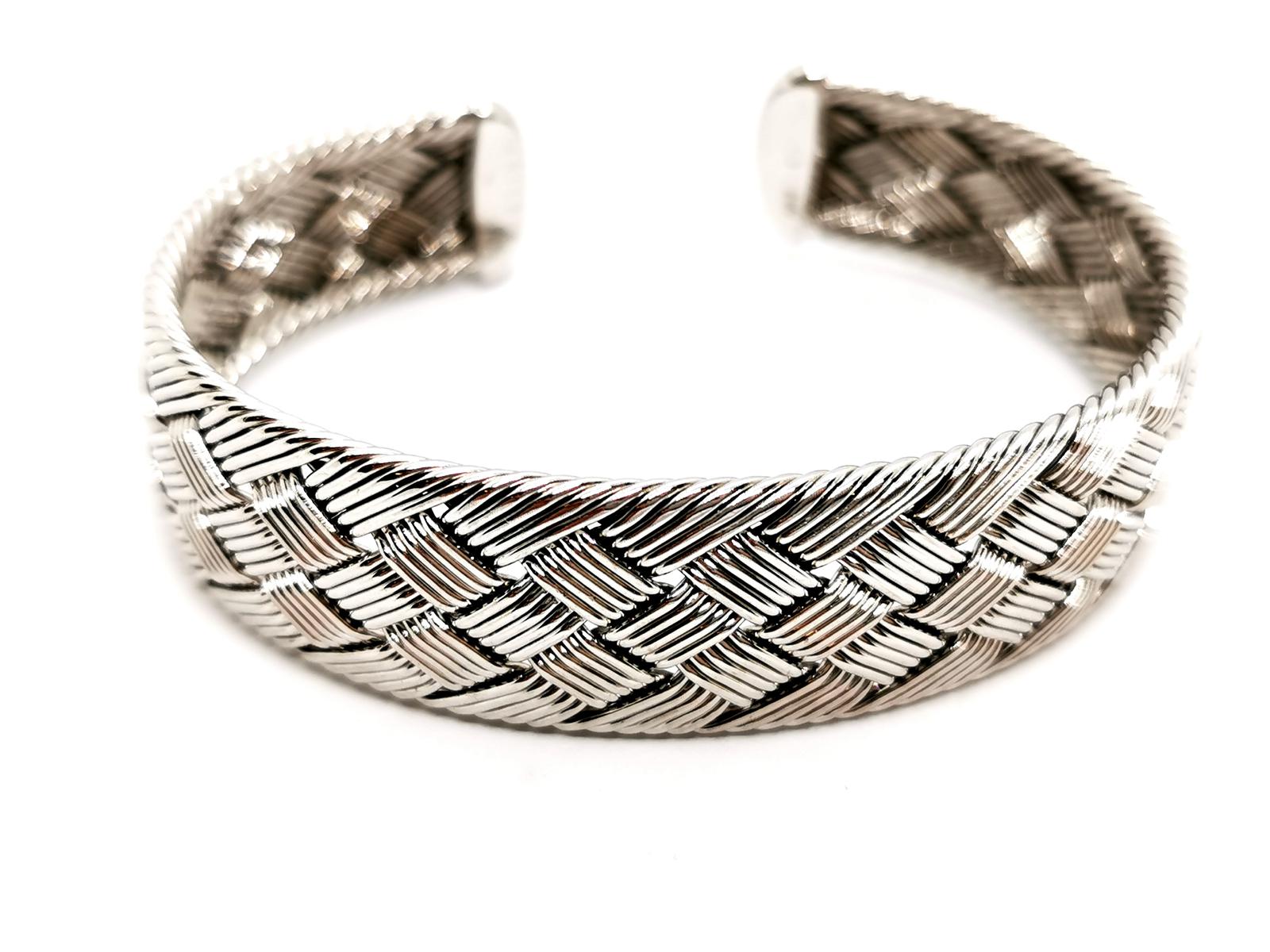 Hermès Cuff Bracelet White gold
