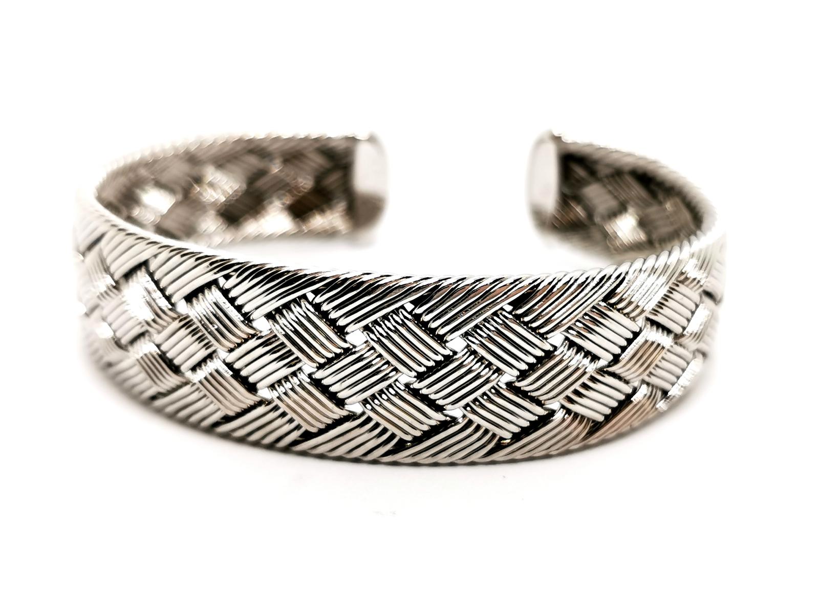Hermès Cuff Bracelet White gold