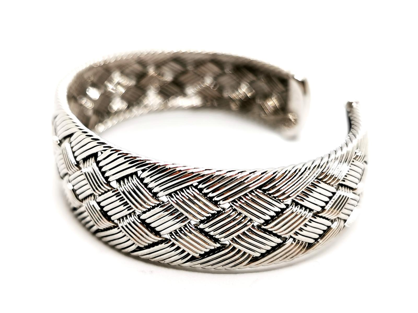 Hermès Cuff Bracelet White gold