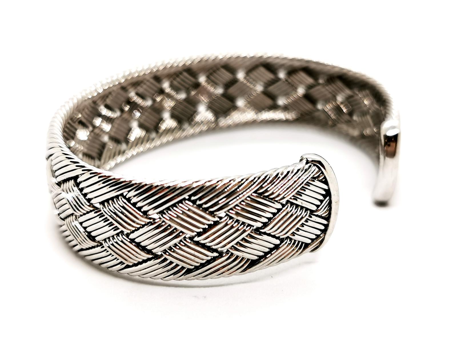 Hermès Cuff Bracelet White gold