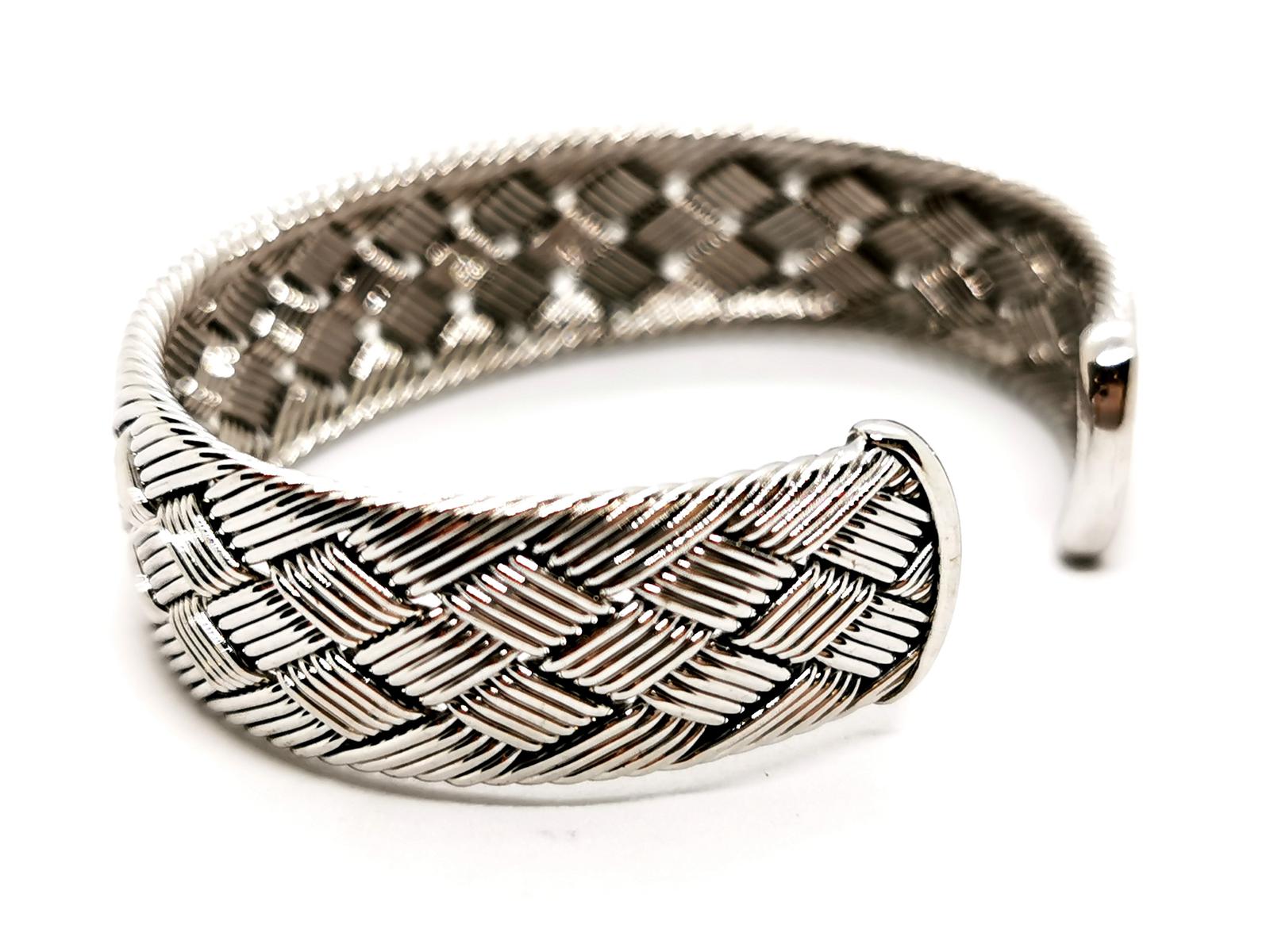 Hermès Cuff Bracelet White gold