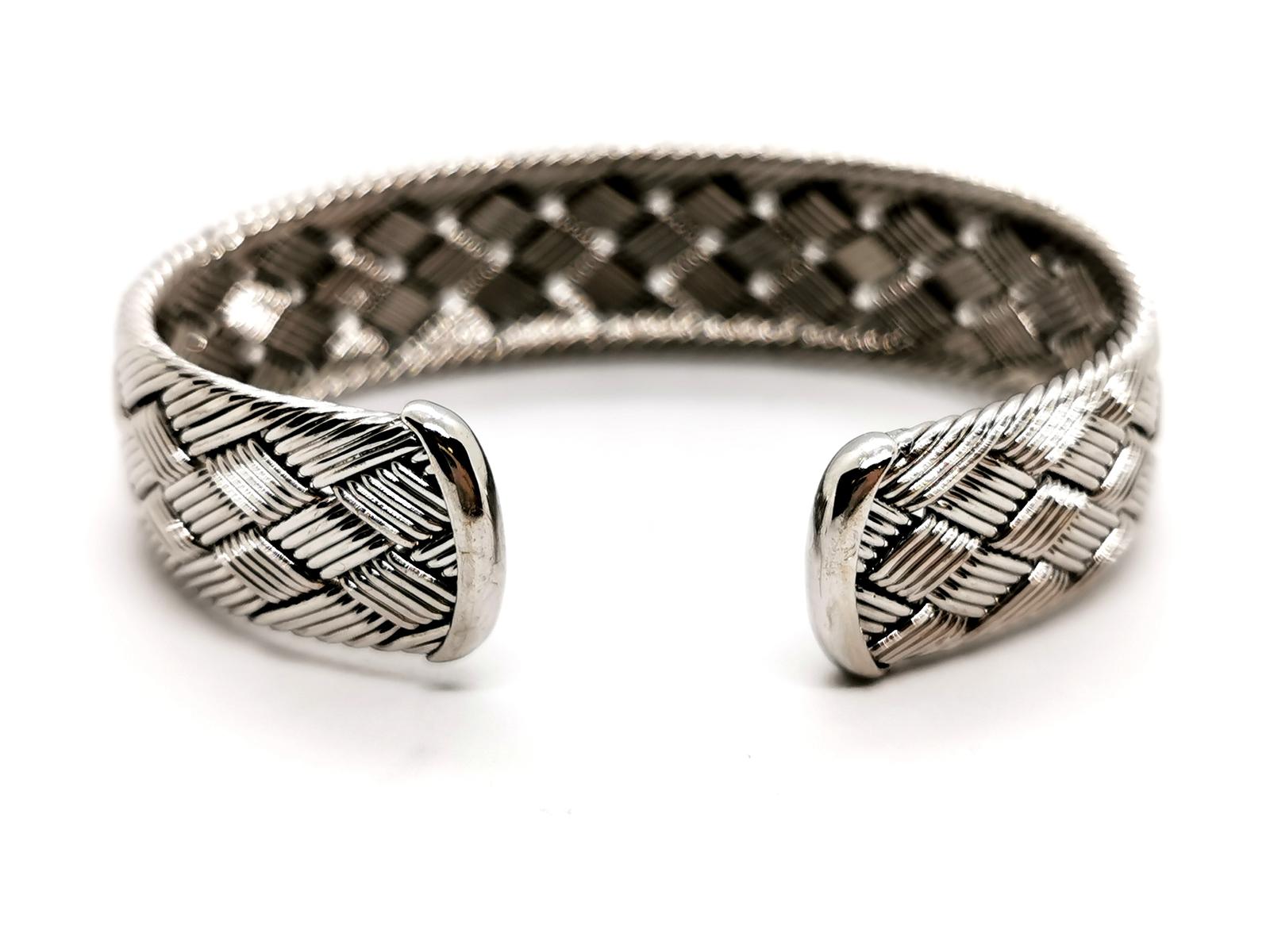 Hermès Cuff Bracelet White gold