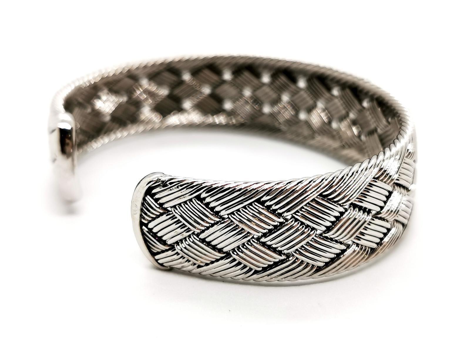 Hermès Cuff Bracelet White gold