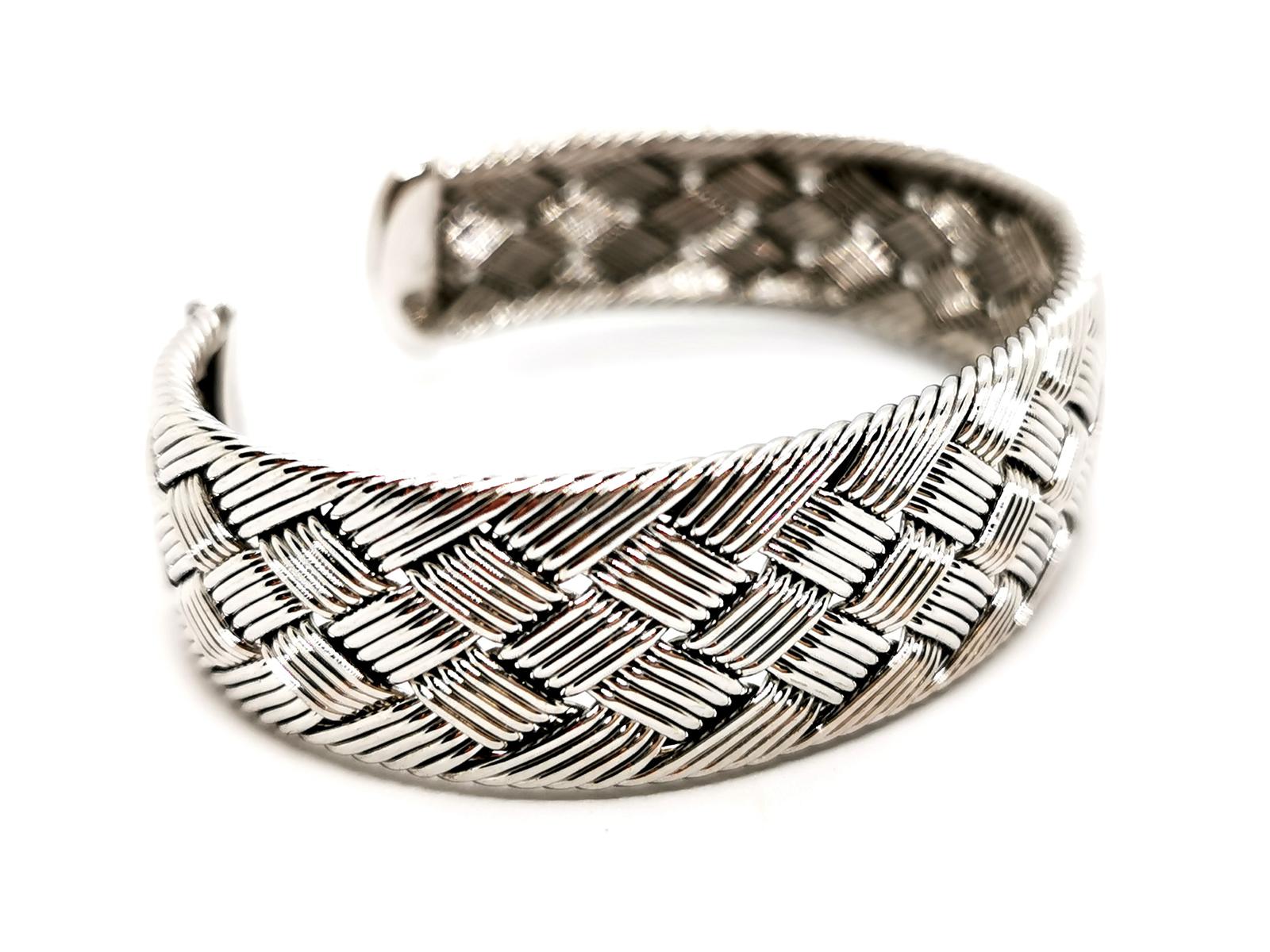 Hermès Cuff Bracelet White gold