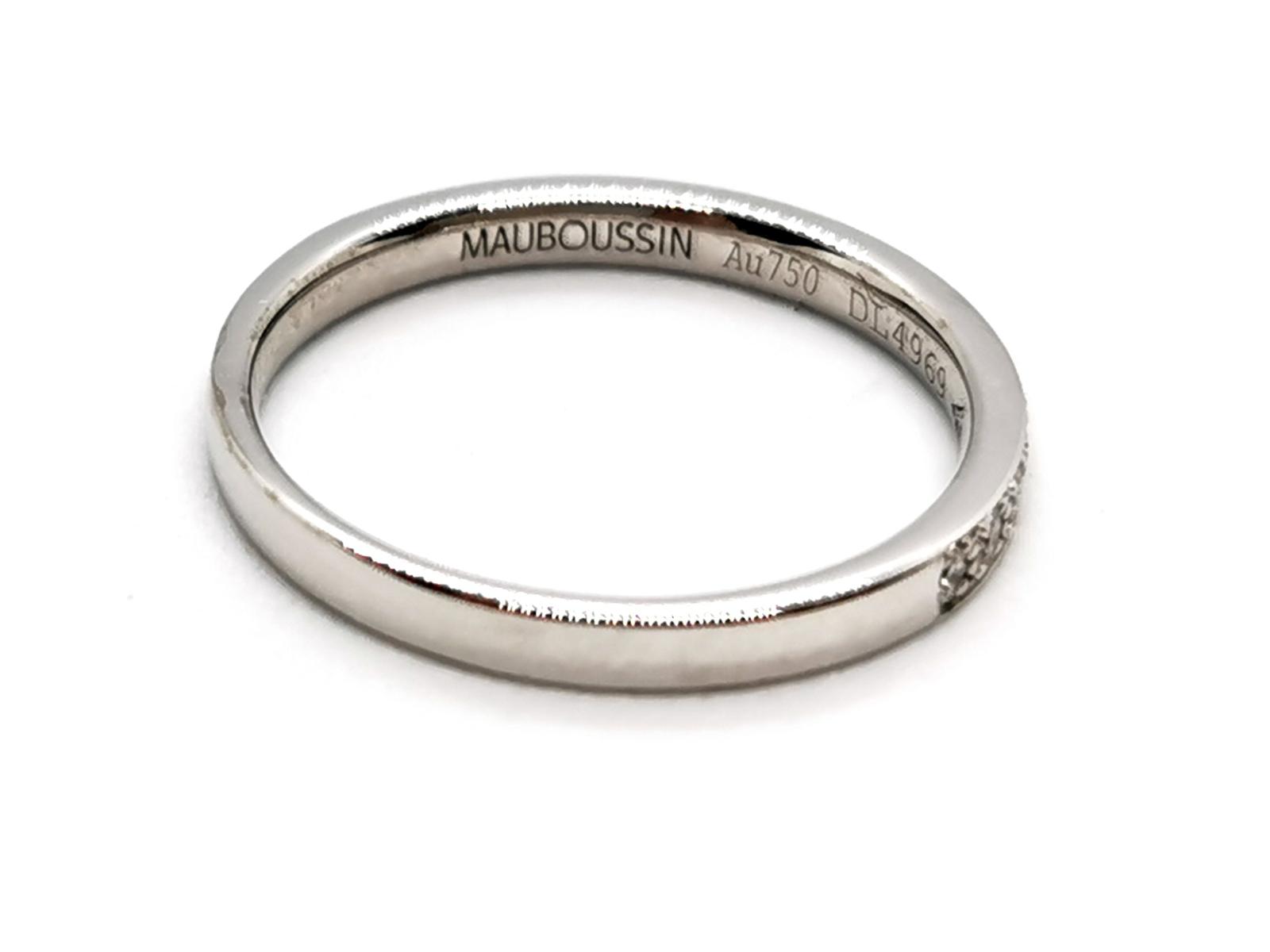 Mauboussin Bague Demi alliance Lovissime aussi Or blanc Diamant