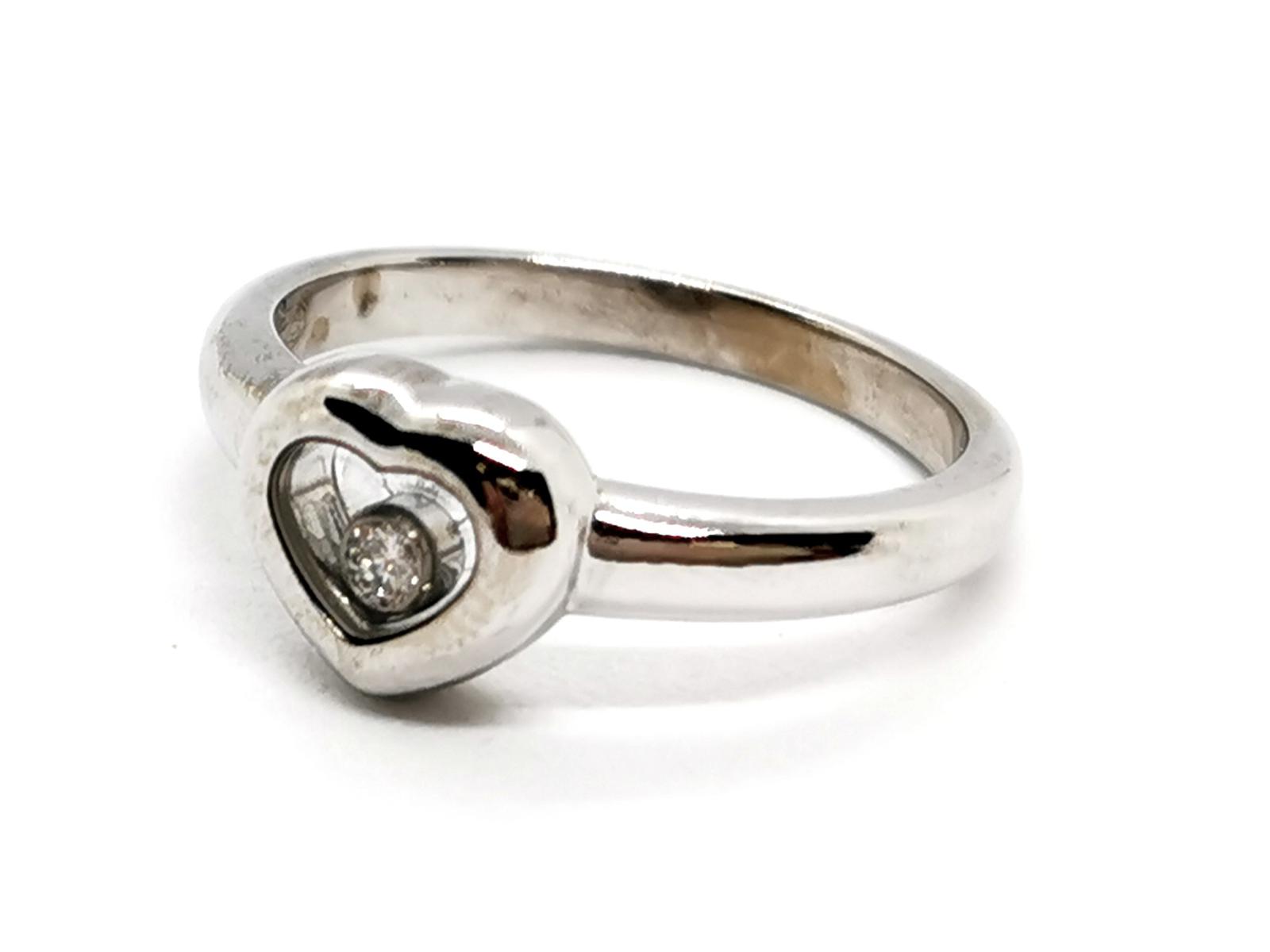 Chopard Bague Coeur Happy Diamonds Or blanc Diamant