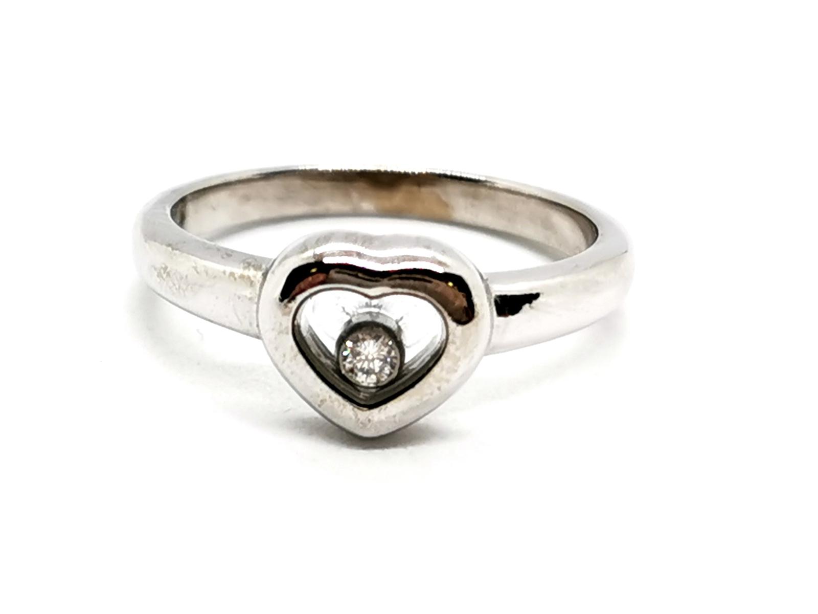 Chopard Happy Diamonds Heart Ring White Gold Diamond