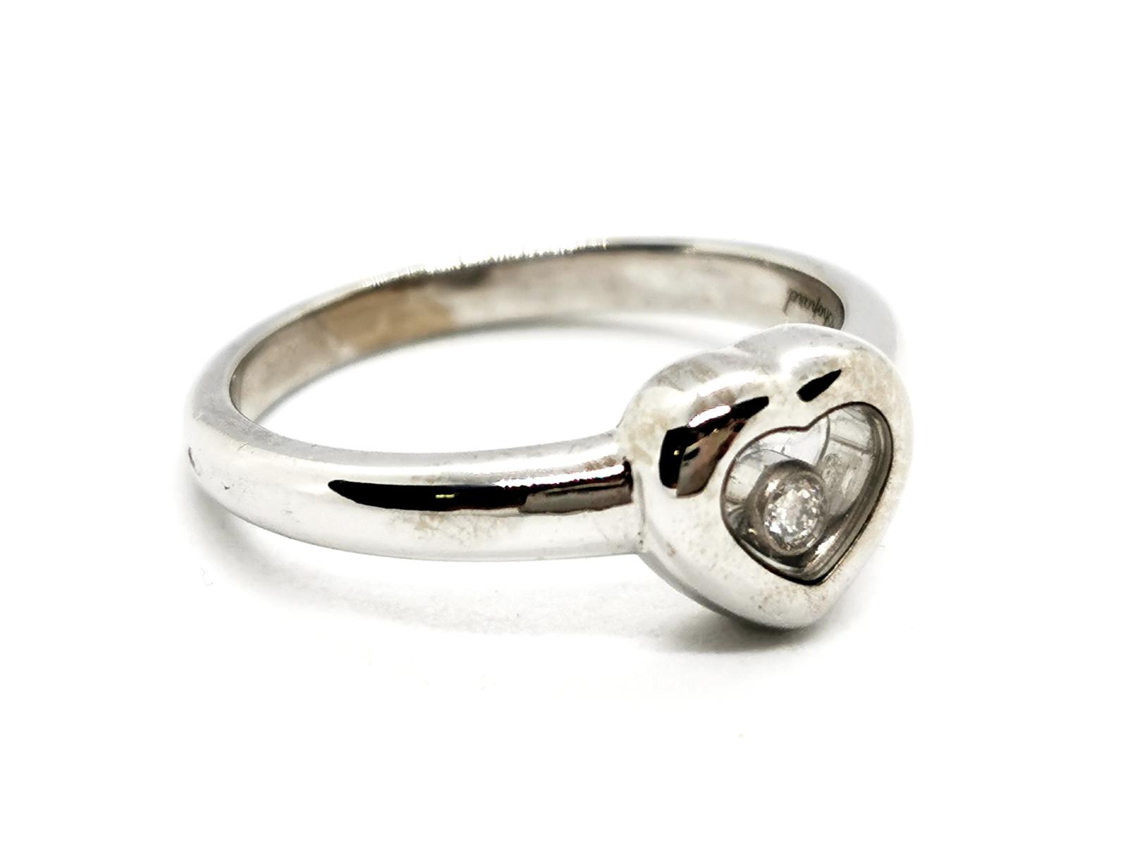 Chopard Happy Diamonds Heart Ring White Gold Diamond