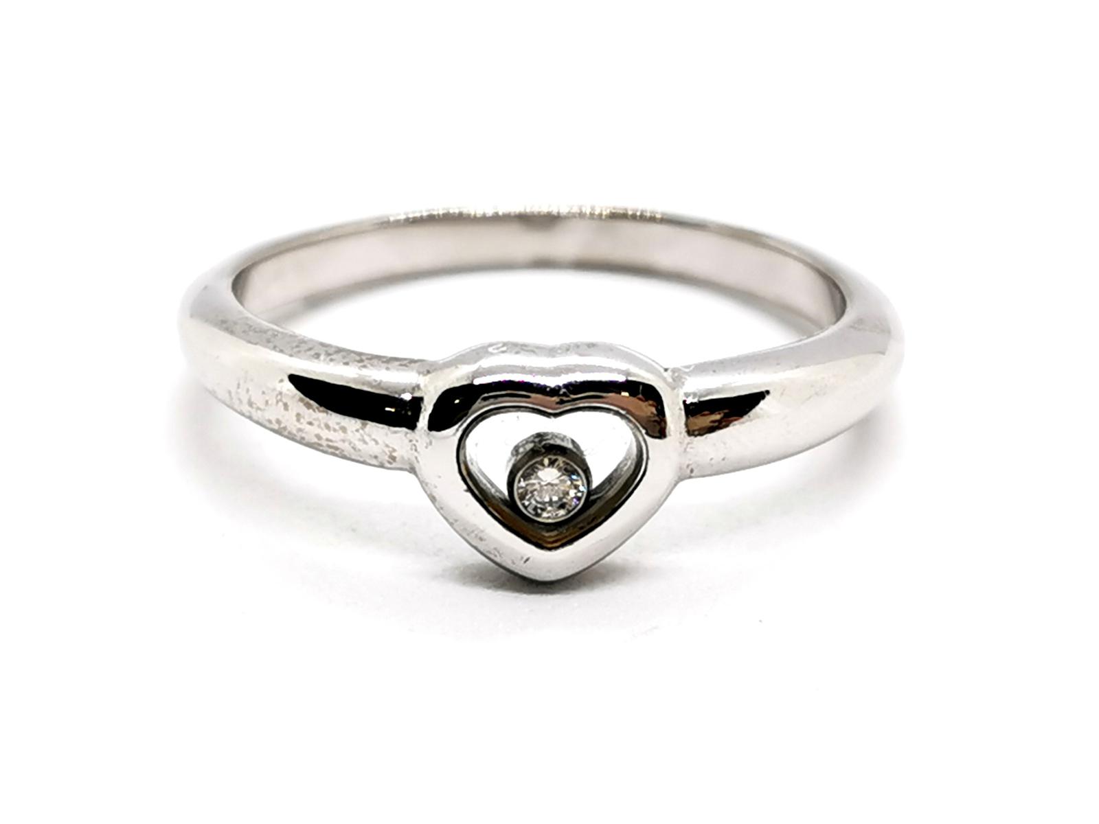 Chopard Bague Coeur Happy Diamonds Or blanc Diamant