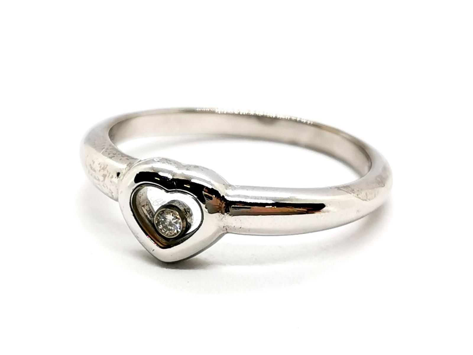 Chopard Bague Coeur Happy Diamonds Or blanc Diamant