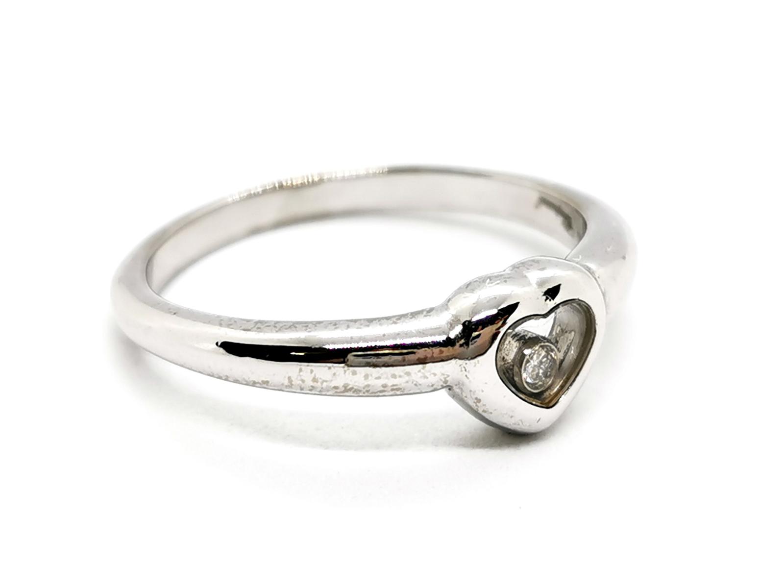 Chopard Happy Diamonds Heart Ring White Gold Diamond