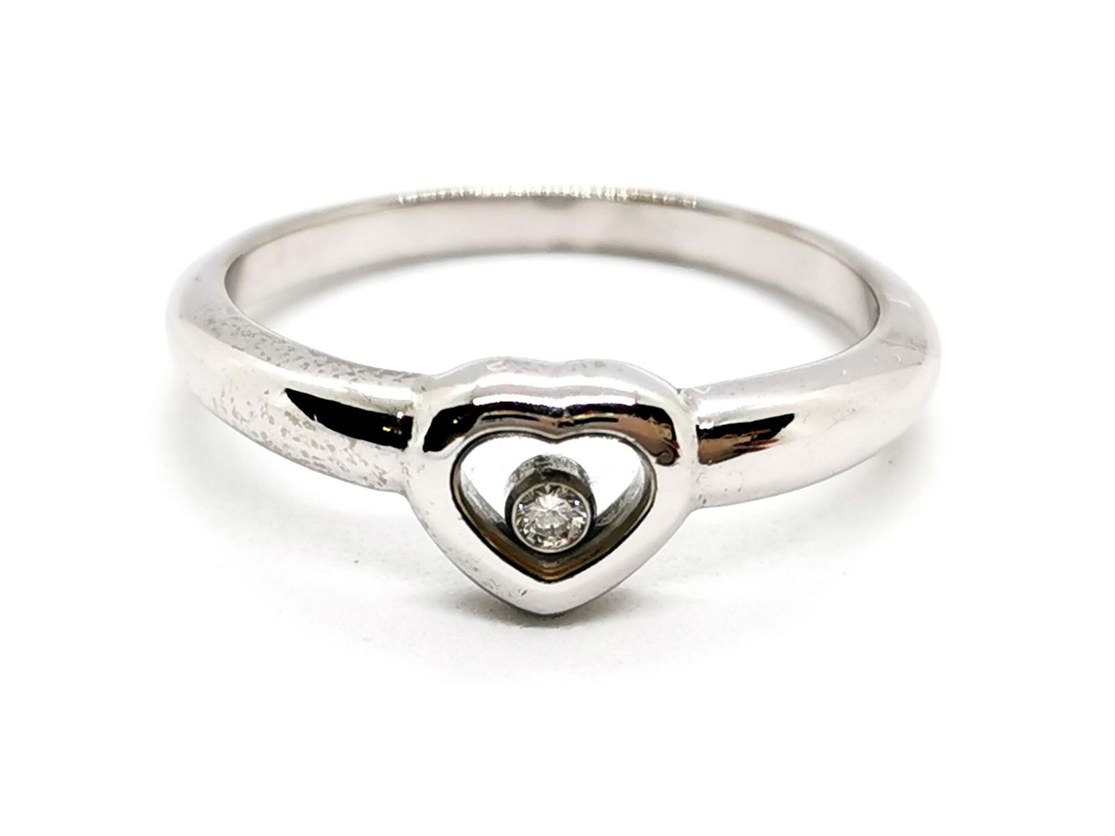 Chopard Happy Diamonds Heart Ring White Gold Diamond