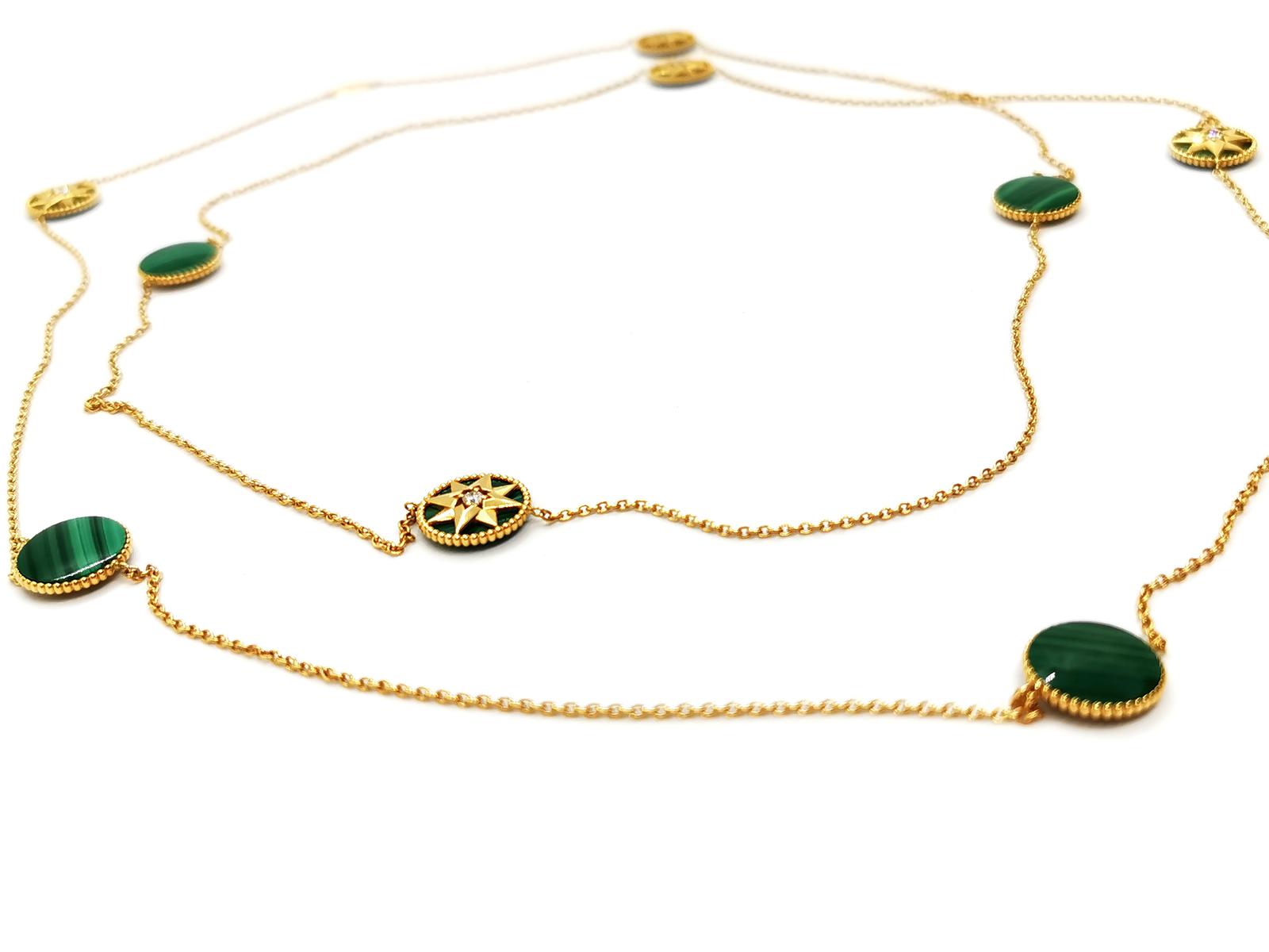 Dior Collier Sautoir Rose des vents Or jaune Diamant
