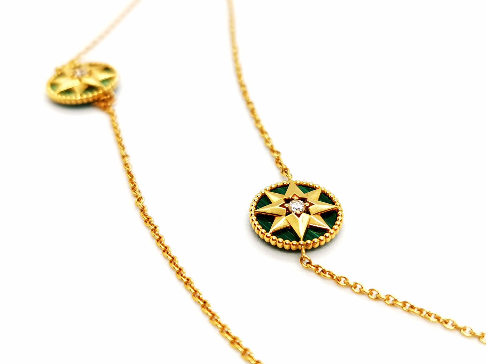 Dior Rose des vents necklace Yellow gold Diamond