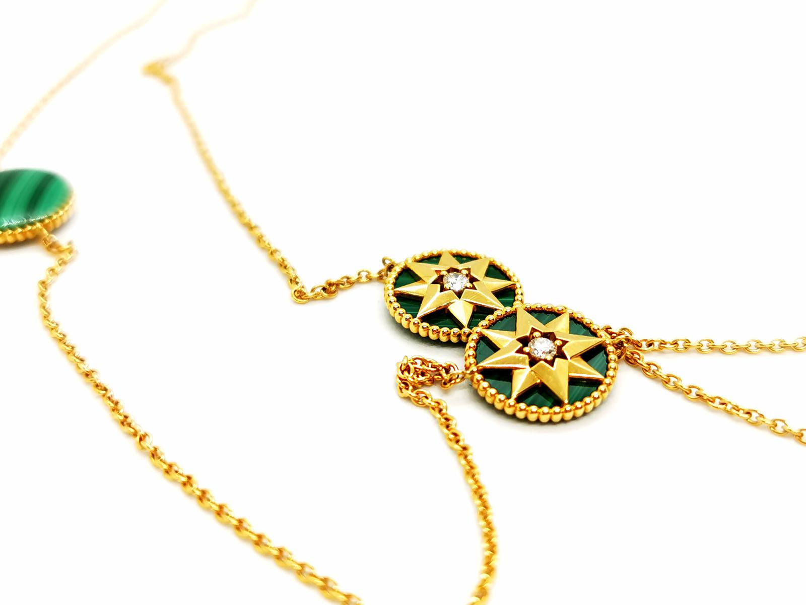 Dior Rose des vents necklace Yellow gold Diamond