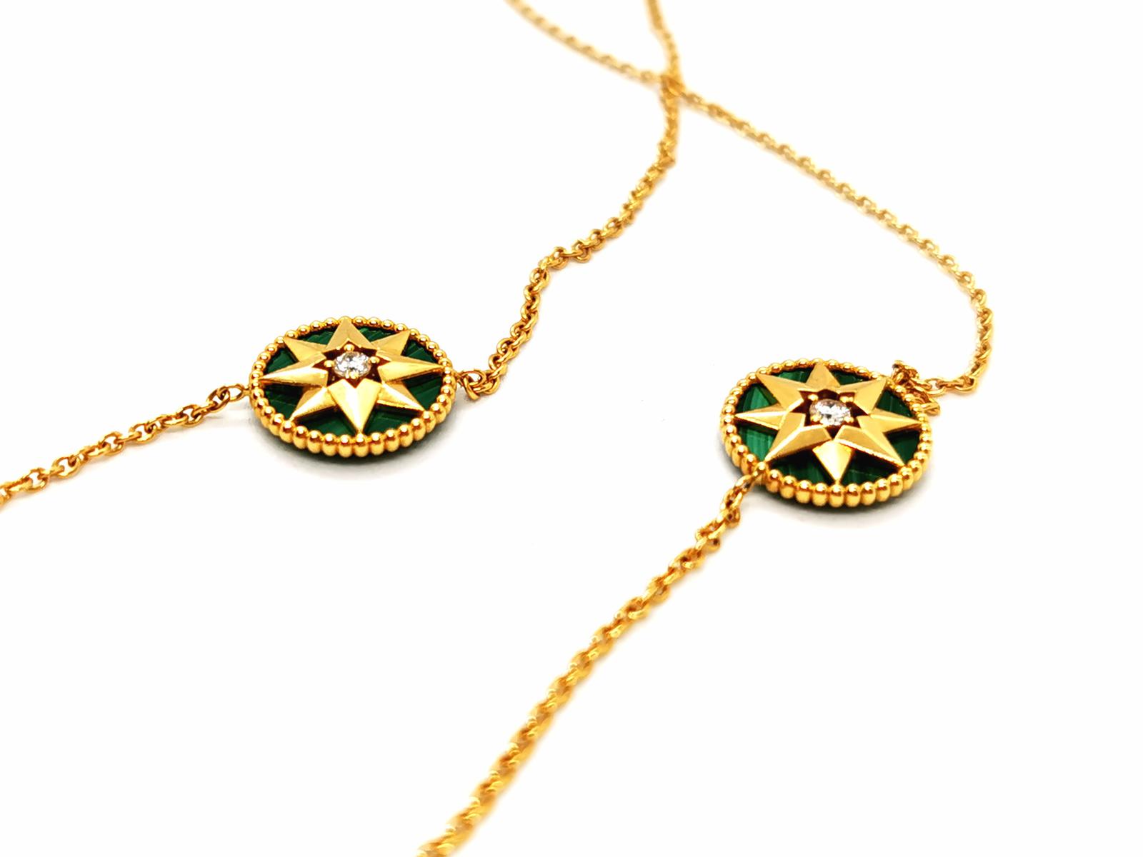 Dior Rose des vents necklace Yellow gold Diamond