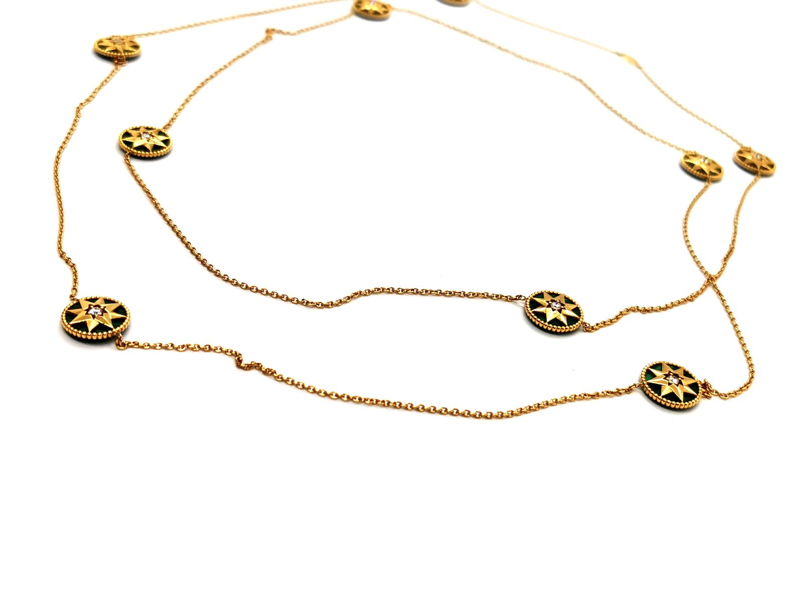 Dior Rose des vents necklace Yellow gold Diamond