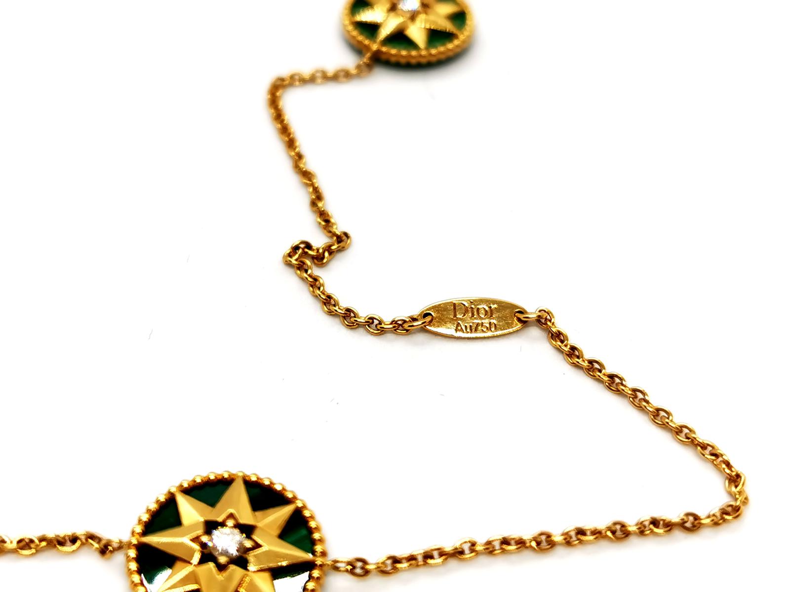 Dior Rose des vents necklace Yellow gold Diamond