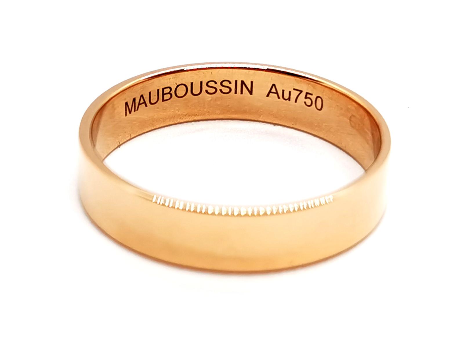Mauboussin Wedding Ring Ribbon of Happiness My Love Rose Gold