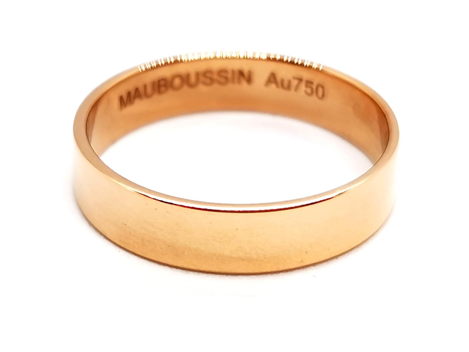 Mauboussin Wedding Ring Ribbon of Happiness My Love Rose Gold