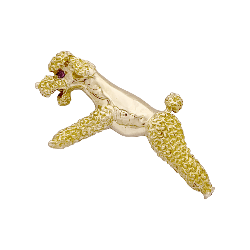 Broche Vintage "Chien" or jaune. - Maison Eloe