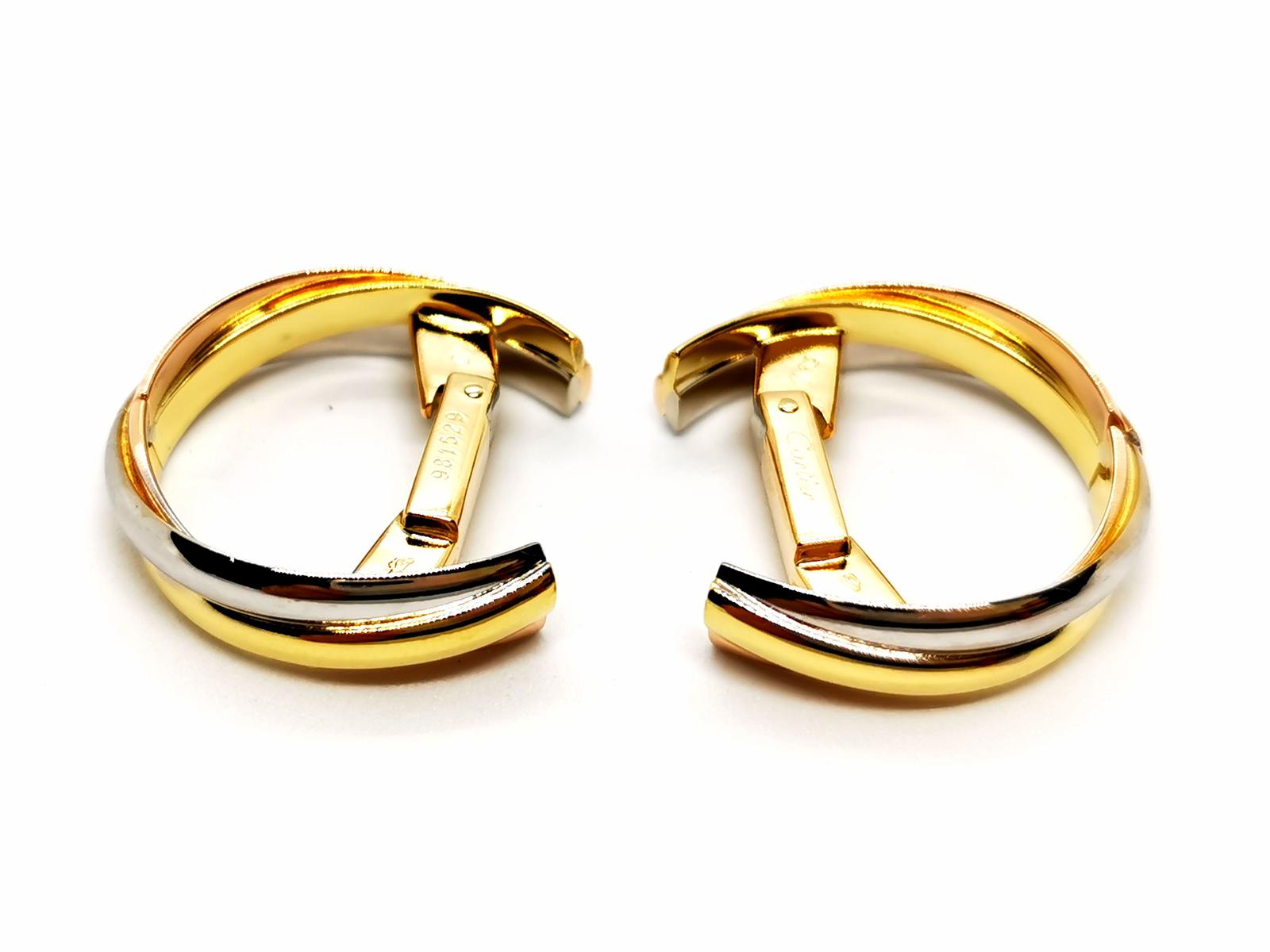 Cartier Trinity Cufflinks White gold, Yellow gold, Pink gold