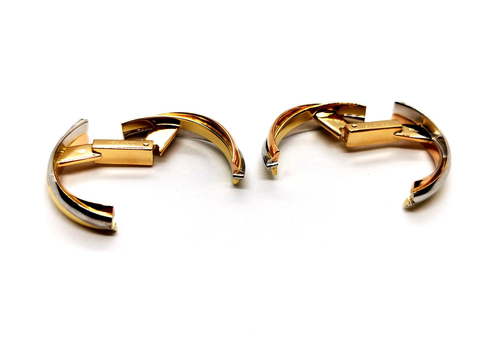 Cartier Trinity Cufflinks White gold, Yellow gold, Pink gold
