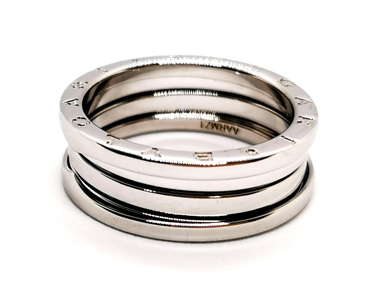 Bulgari Bague B.Zéro1 Or blanc