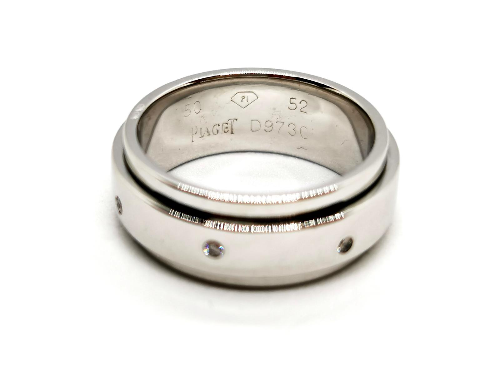 Piaget Bague Alliance Possession Or blanc Diamant