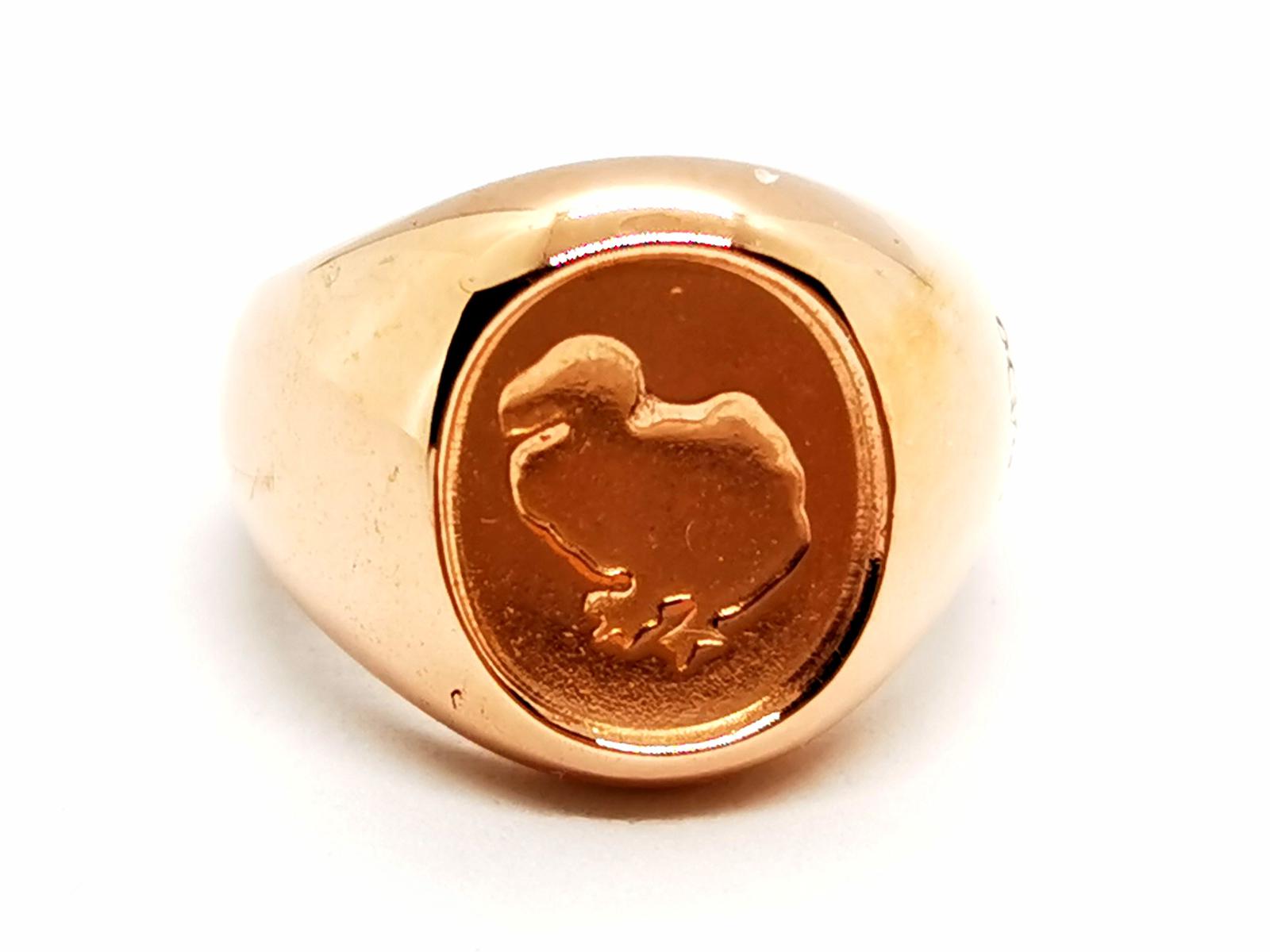 Dodo Pomellato Bague Chevalière  Or rose