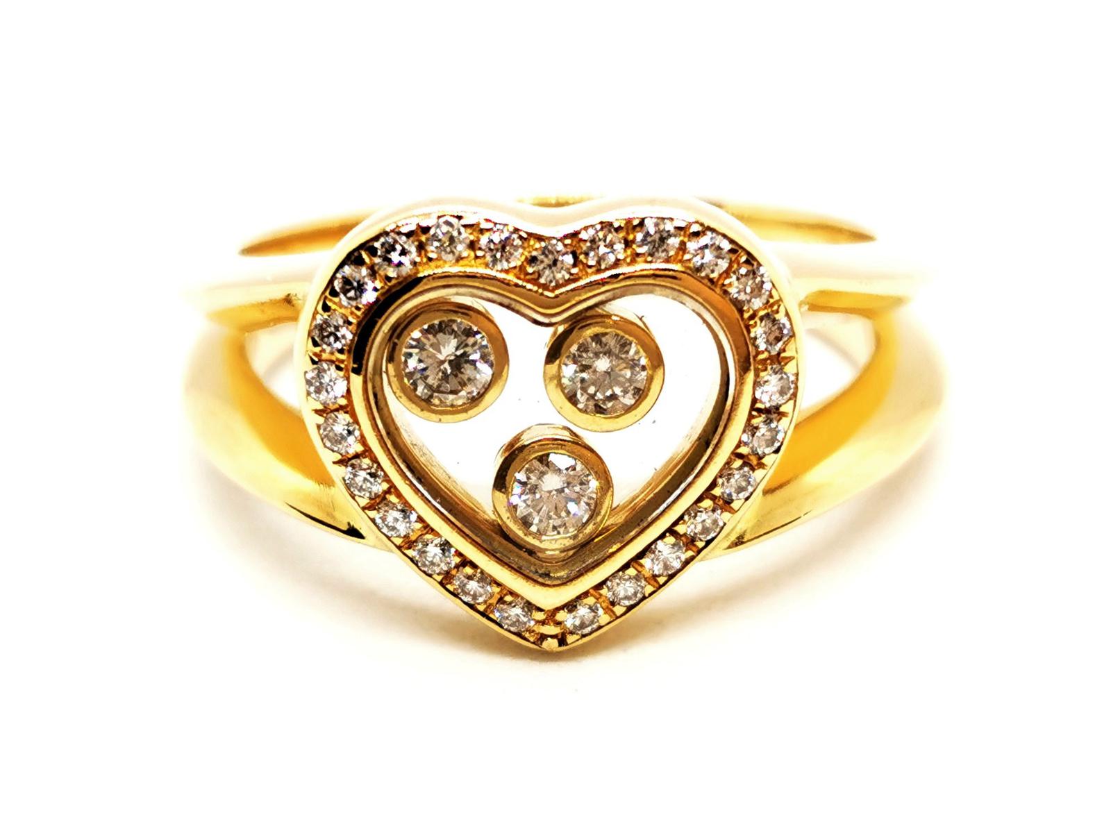 Chopard Bague Happy Diamond Or jaune Diamant