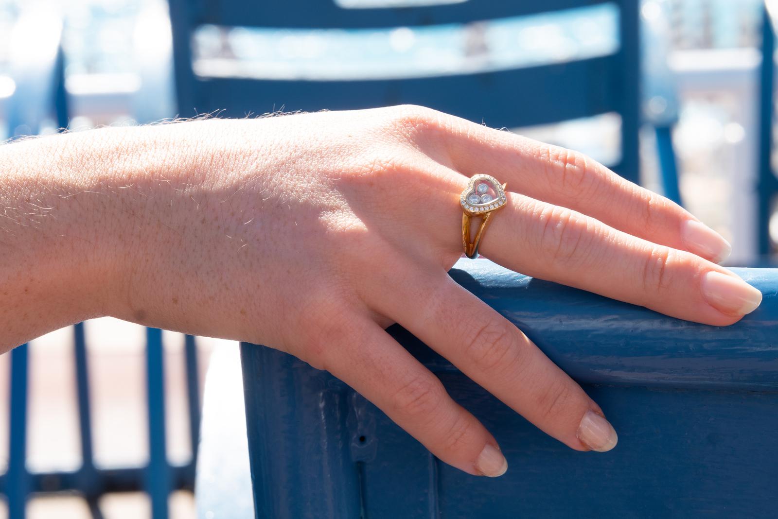 Chopard Bague Happy Diamond Or jaune Diamant