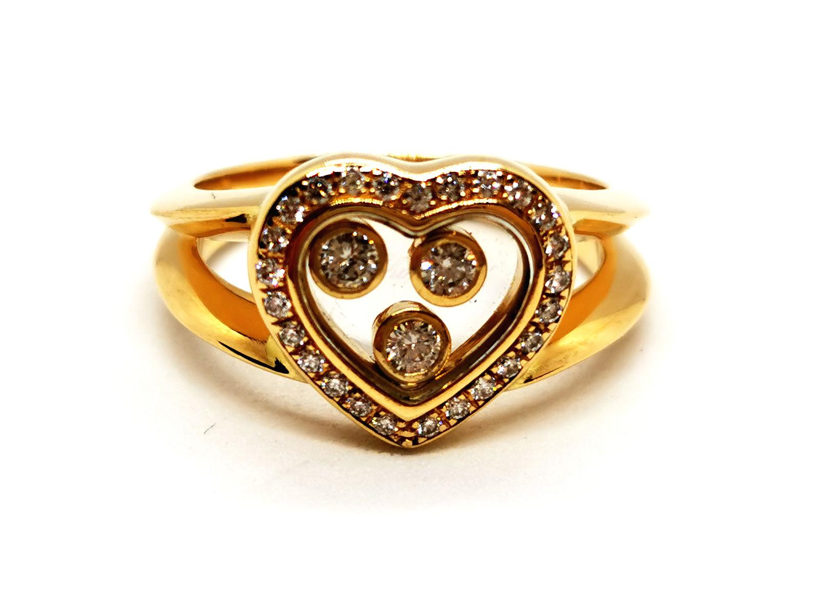 Chopard Happy Diamond Ring Yellow Gold Diamond