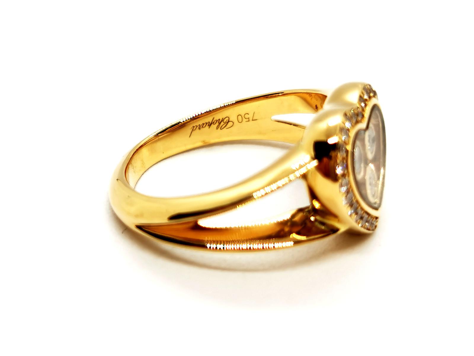 Chopard Happy Diamond Ring Yellow Gold Diamond