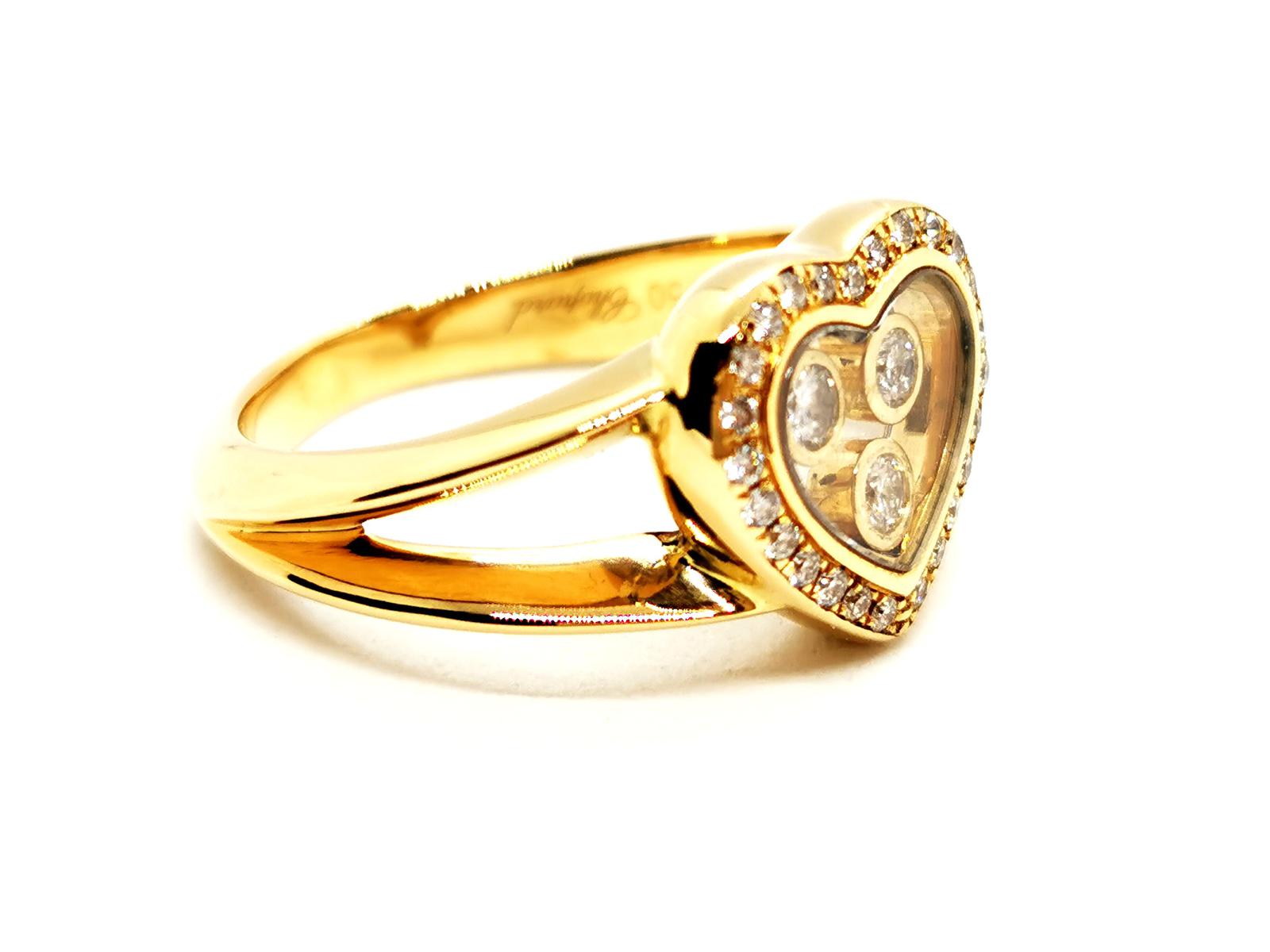 Chopard Happy Diamond Ring Yellow Gold Diamond