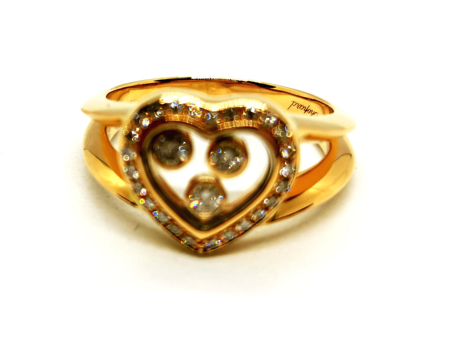 Chopard Happy Diamond Ring Yellow Gold Diamond