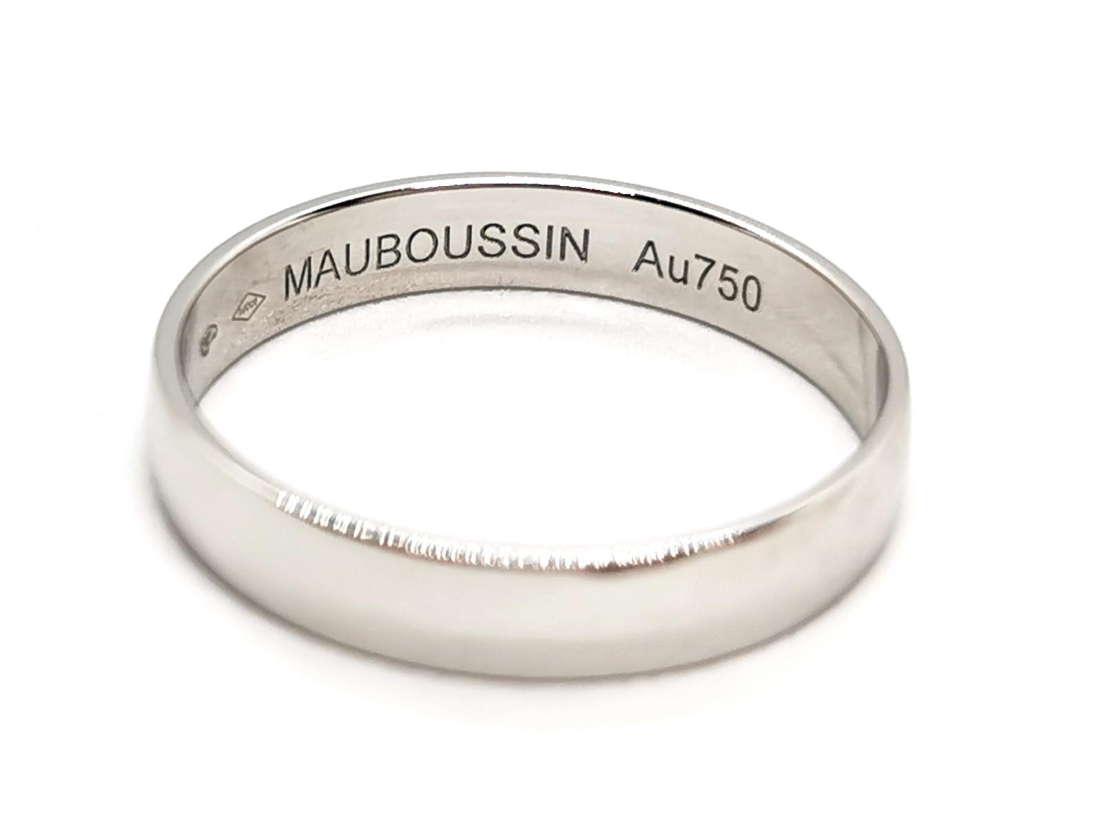 Mauboussin Wedding Ring Ribbon of Happiness My Love White Gold