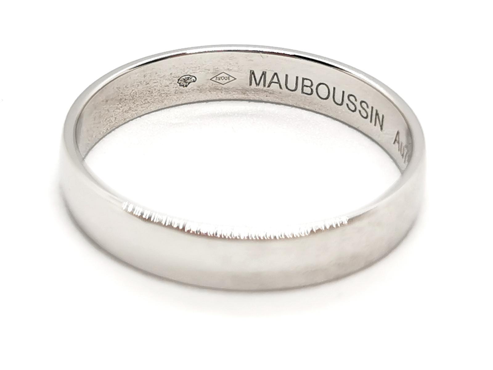 Mauboussin Wedding Ring Ribbon of Happiness My Love White Gold
