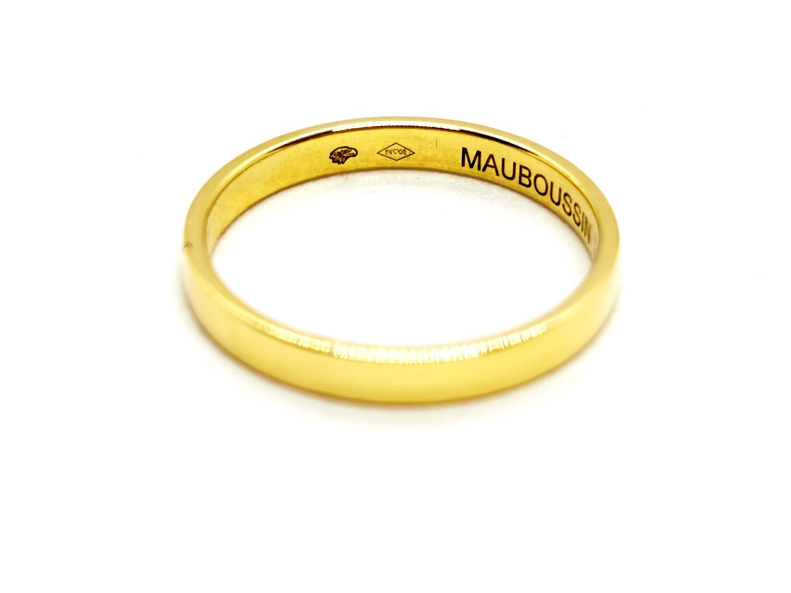 Mauboussin Wedding Ring Ribbon of Happiness My Love Yellow Gold