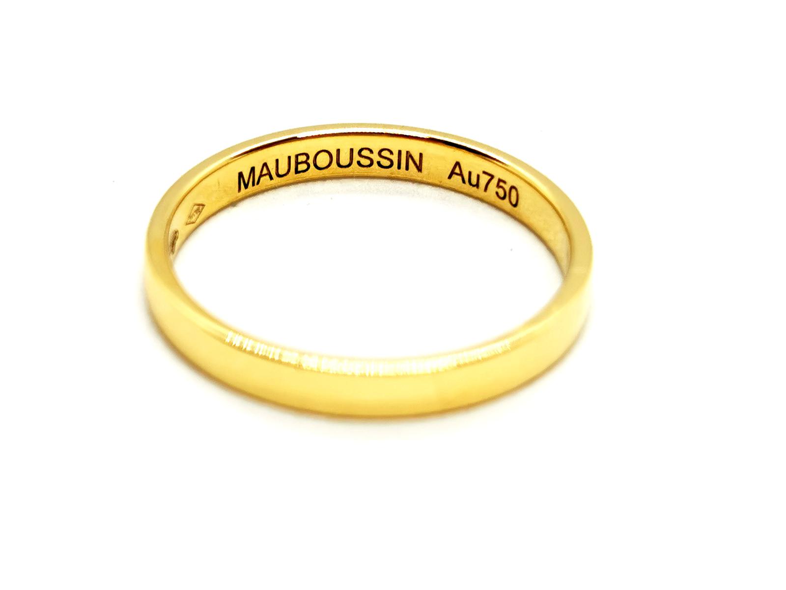 Mauboussin Wedding Ring Ribbon of Happiness My Love Yellow Gold