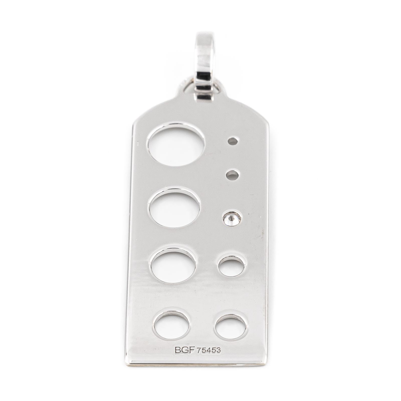 Fred Pendentif Calibre à pierres Or blanc Diamant