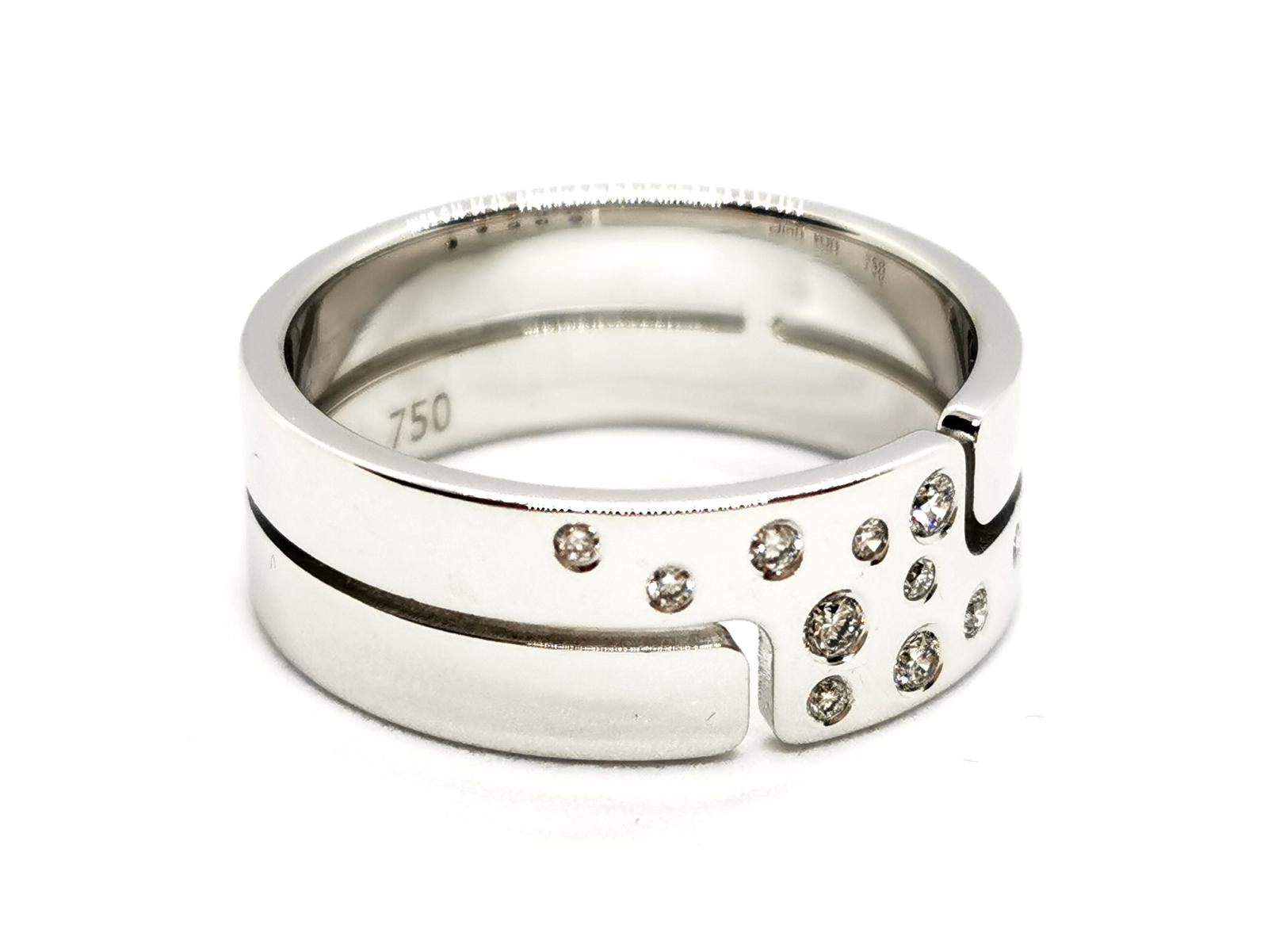 Dinh Van Seventies Ring White Gold Diamond