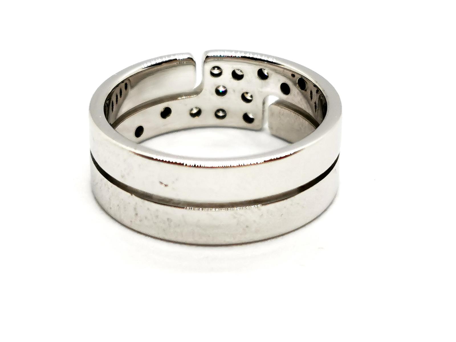 Dinh Van Seventies Ring White Gold Diamond