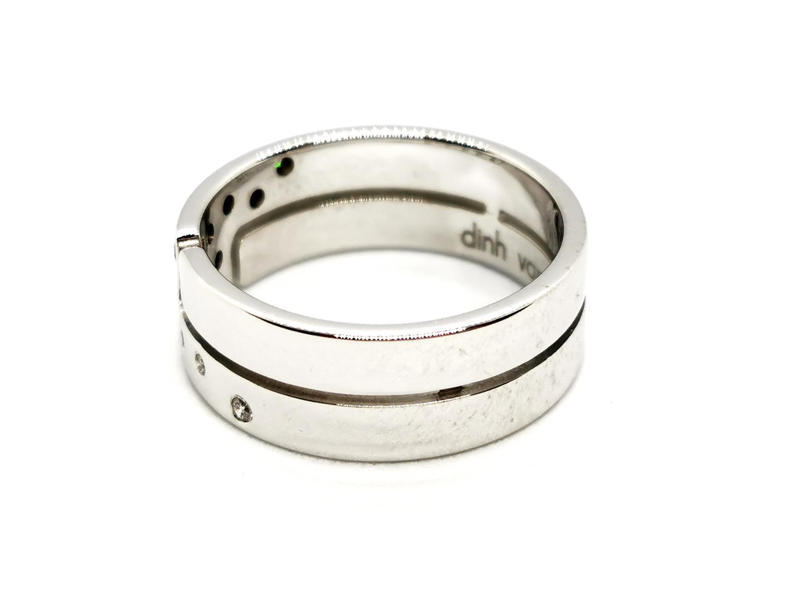 Dinh Van Seventies Ring White Gold Diamond