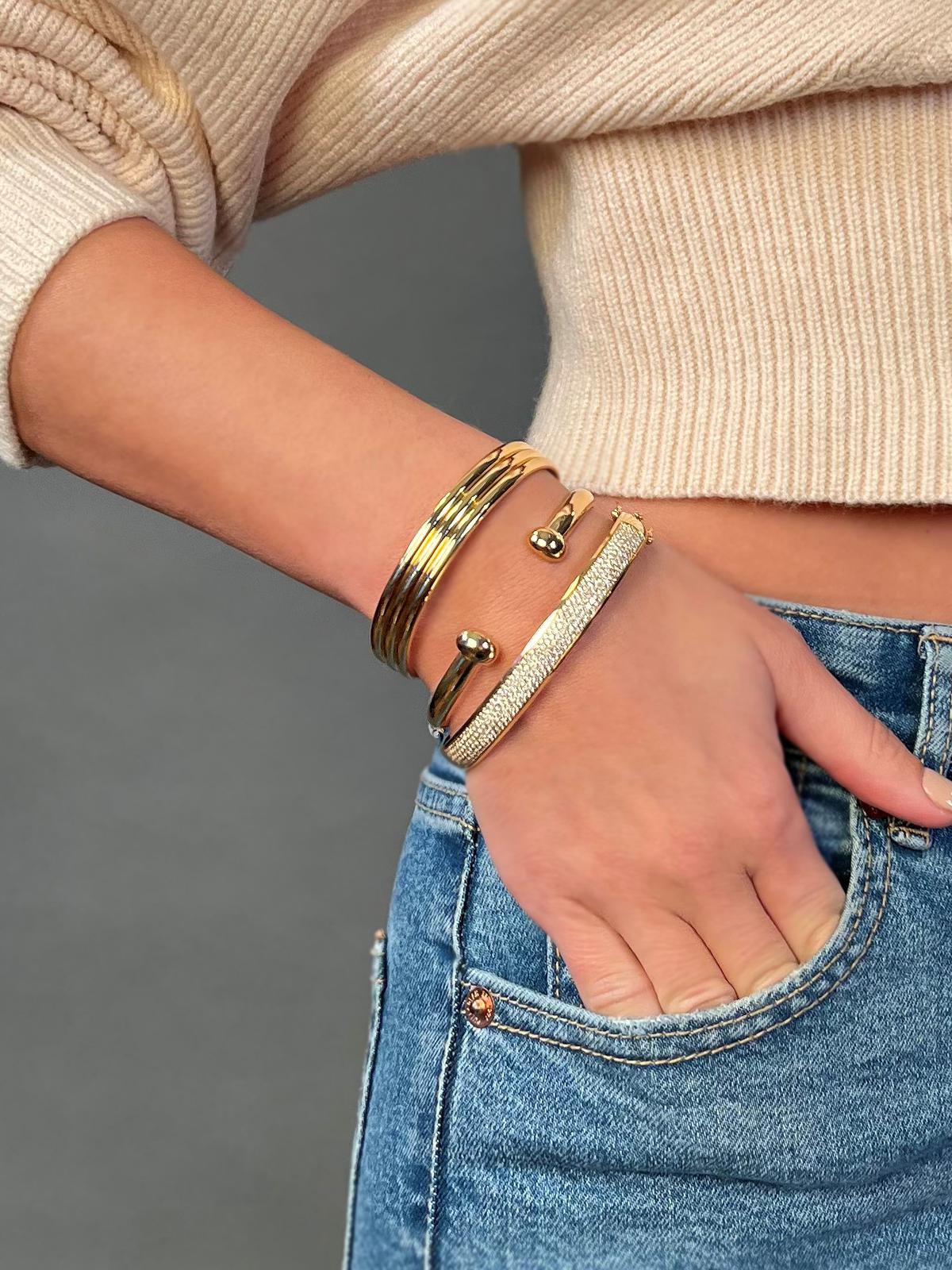 O.J. Perrin Bracelet Jonc  Or jaune