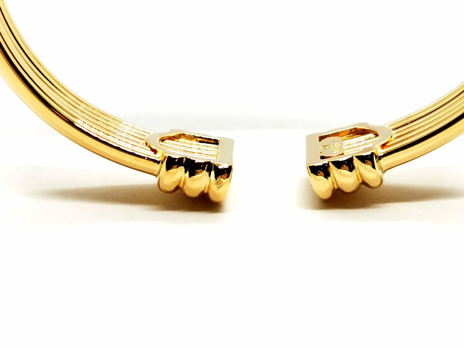 OJ Perrin Yellow Gold Bangle Bracelet