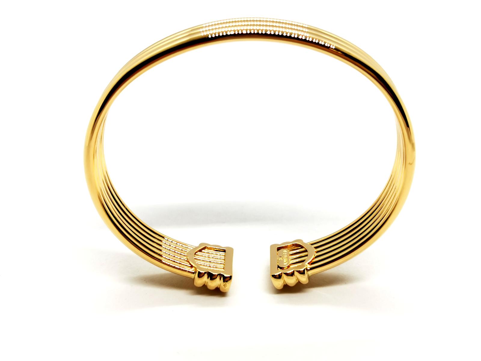 OJ Perrin Yellow Gold Bangle Bracelet