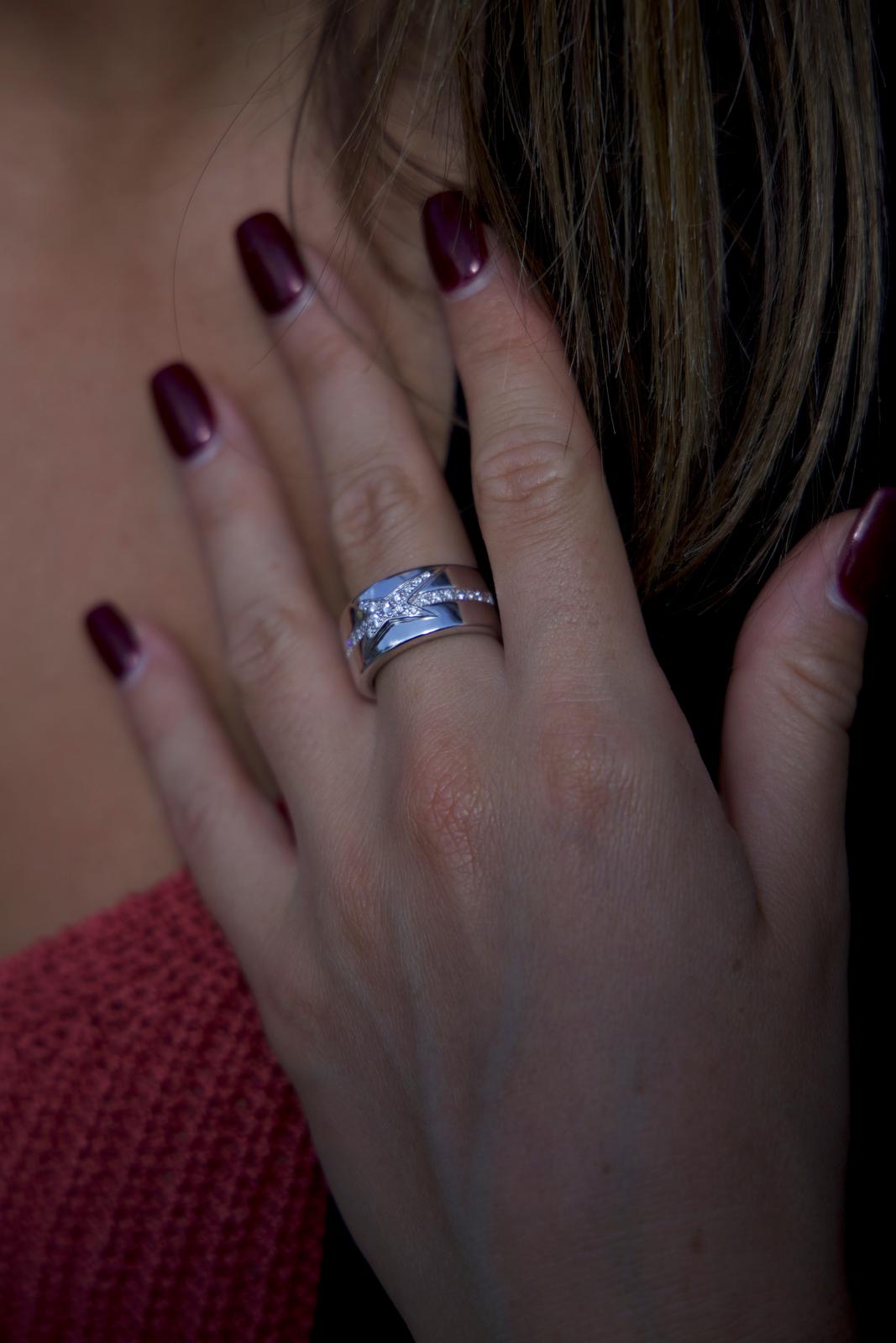 Mauboussin Bague Etoile divine Or blanc Diamant